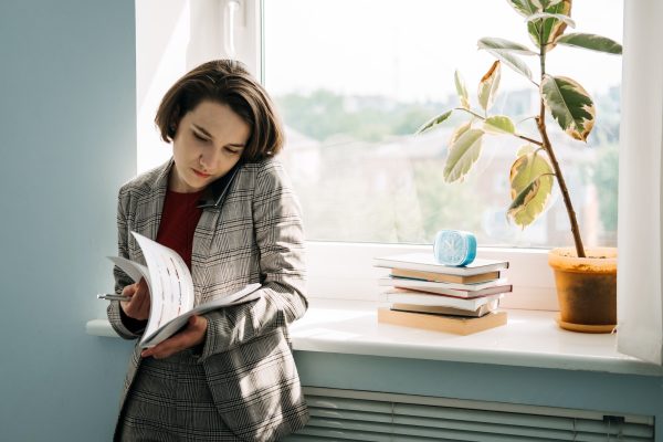 Legal Business Consultant, Legal Advisor, female lawyer businesswoman talking on cell phone